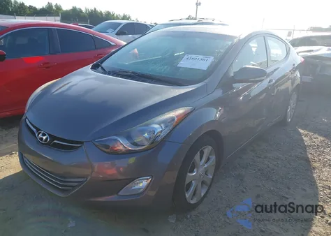 2012 Hyundai Elantra Limited из США, поврежденный, VIN 5NPDH4AE9CH100603